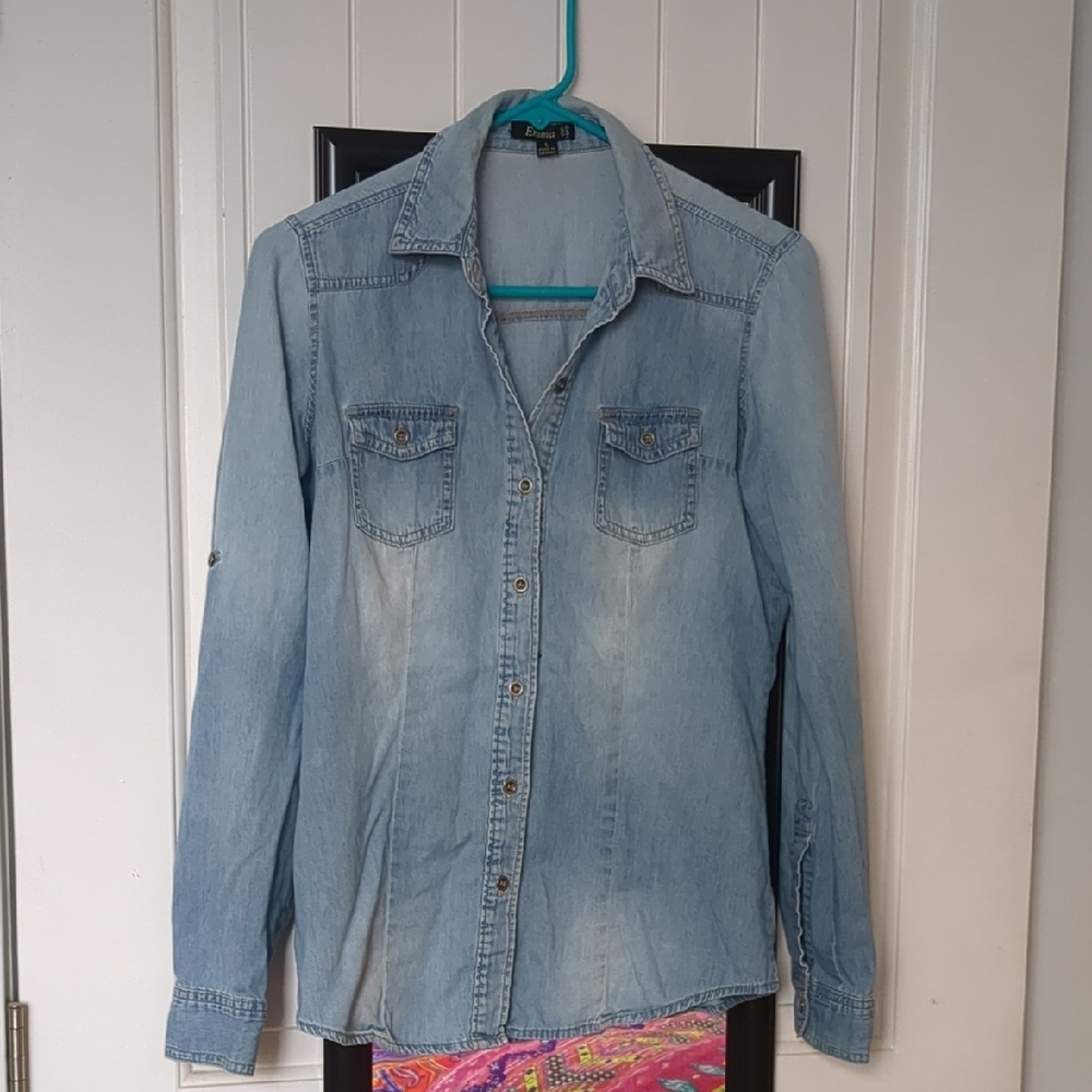 Emma Light Blue Denim Shirt